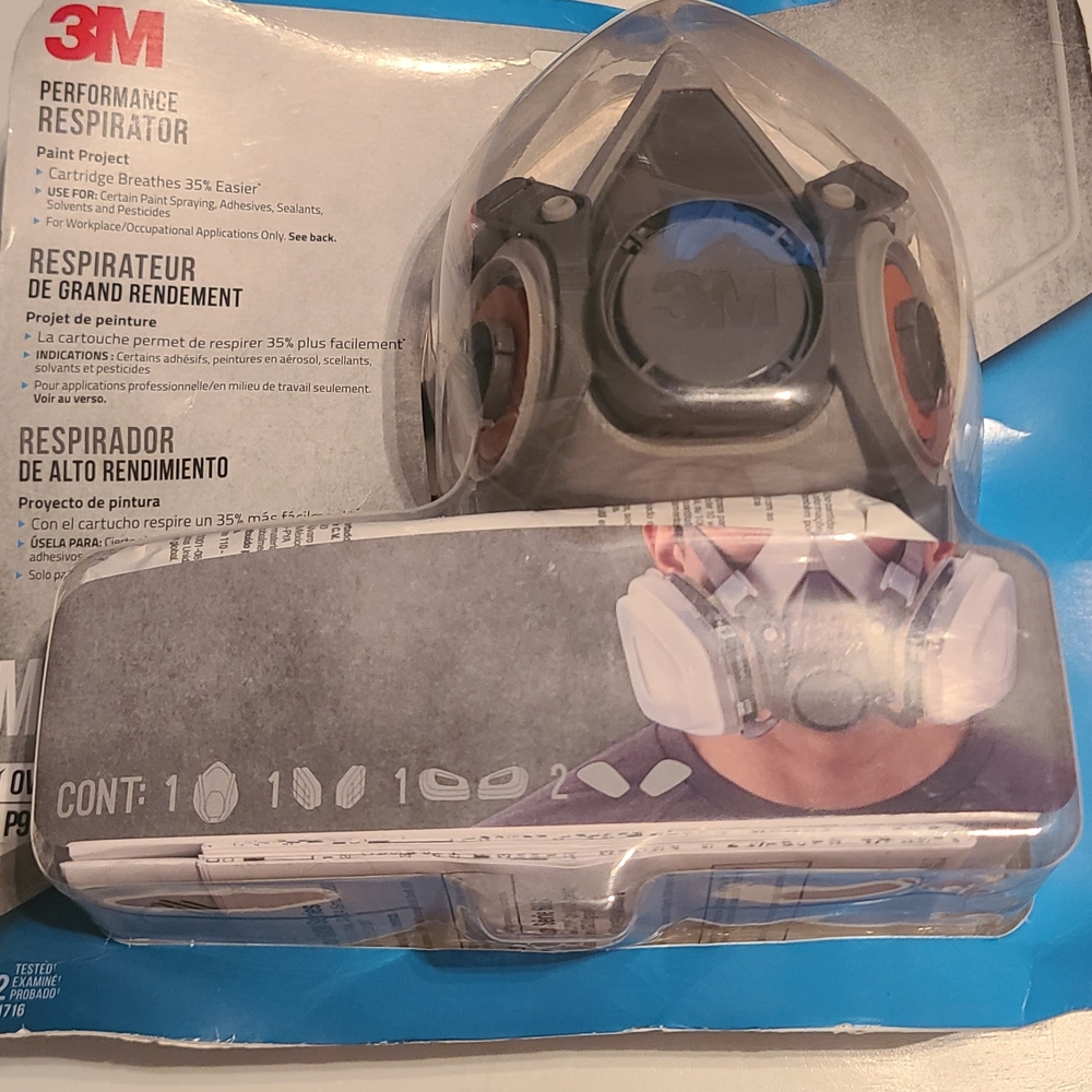 3M OV/P95 Performance Reusable Paint Project Respirator NIOSH-Approved Medium